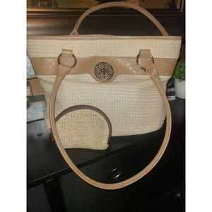 Giani Bernini Straw Purse Shoulder Bag w/ Coin Purse Lot